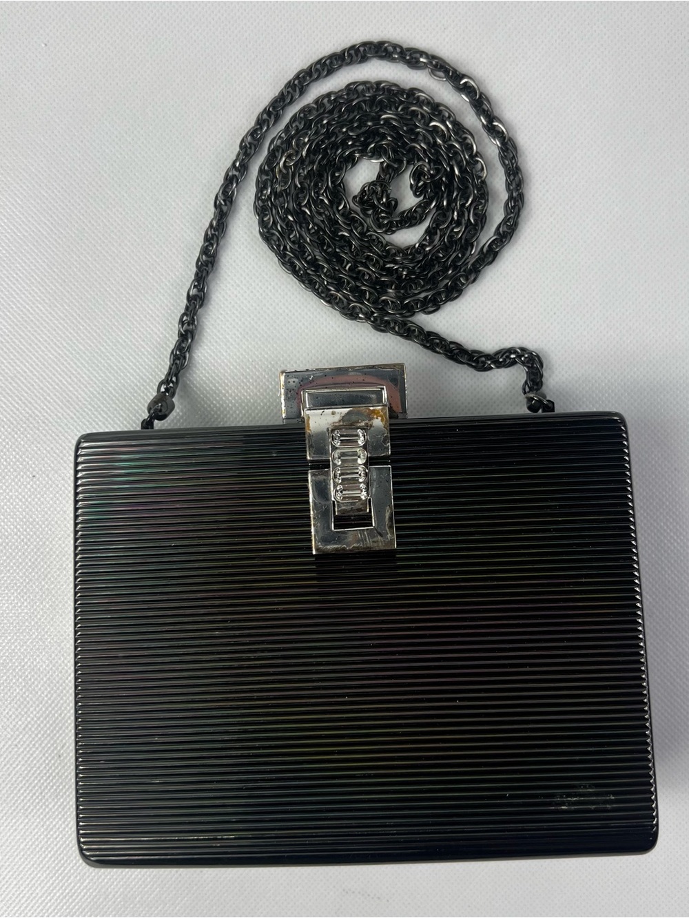 Rodo Italy Vintage Metallic Designer Evening Shoulder Hand Bag